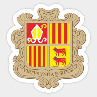 Coat of arms of Andorra Sticker